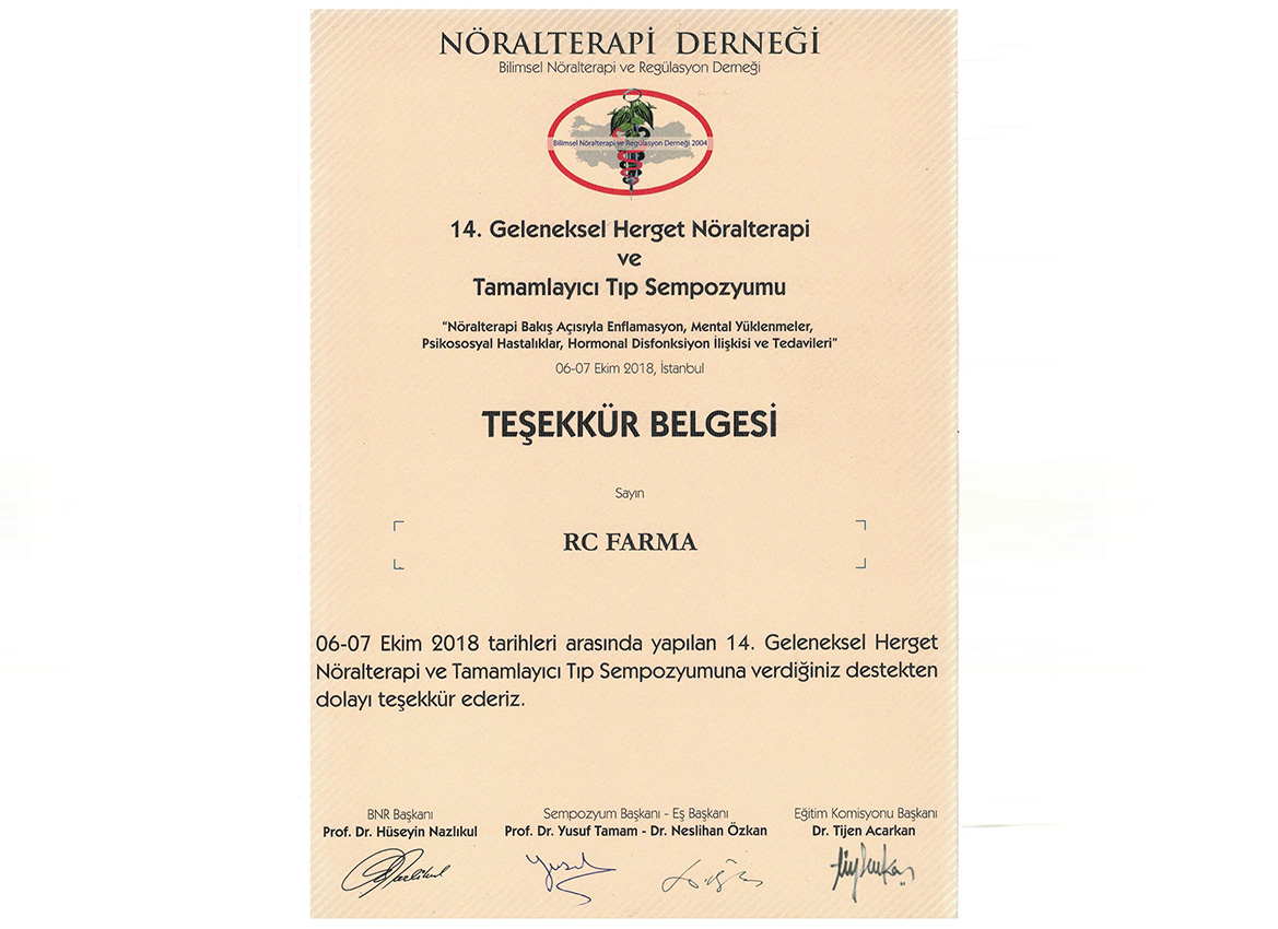 14. GELENEKSEL HERGET NÖRALTERAPİ VE TAMAMLAYICI TIP SEMPOZYUMU