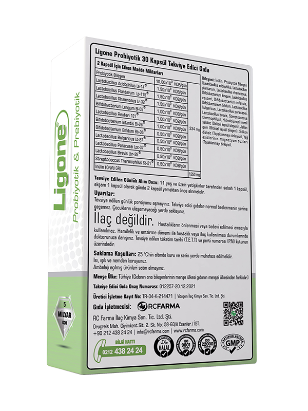 Ligone Probiyotik 30 DRCaps Kapsül