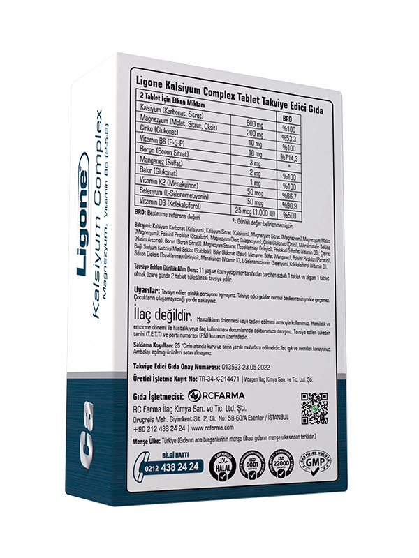 Ligone Kalsiyum Complex 60 Tablet