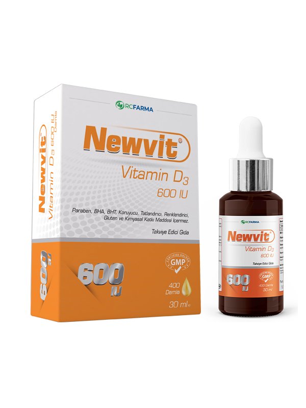 Newvit Vitamin D3 600 IU Damla 30 ml